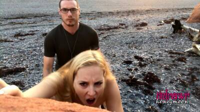 Honey Moon And Delirious Hunter - Amateur Couple Sex On The Beach (nova Scotia) on girlsporntube.one