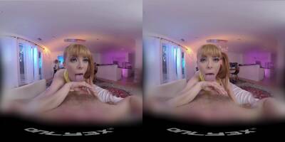 Virtual reality with Penny Pax giving a titjob with a cumshot ending on girlsporntube.one