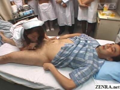 Japanese hospital nurse training day milking patient - Japan on girlsporntube.one