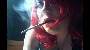 BBW British Mistress Tina Snua Dangles A Slim Cigarette In A Holder - Britain on girlsporntube.one