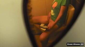 Hidden camera - Spy on my roommate masturbating in the toilet! on girlsporntube.one