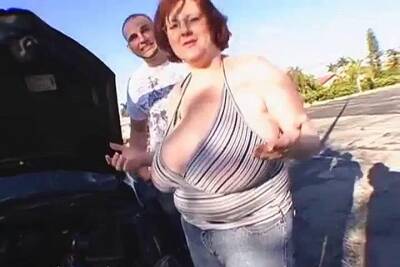 BBW Car Trouble on girlsporntube.one