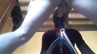 Tied To A Machine, Masked, Hooded And on girlsporntube.one