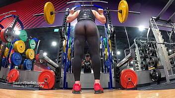 Insanely Transparent Gym Leggings on girlsporntube.one