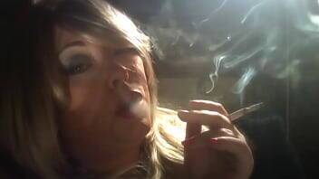 BBW Domme Tina Snua Smoking A Cigarette Deep Between Fingers With Drifting - Britain on girlsporntube.one