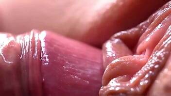 Extremily close-up pussyfucking. Macro Creampie on girlsporntube.one