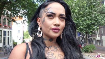 GERMAN SCOUT - BROWN LATINA INK INSTAGRAM MODEL BIBI PICKUP TO FUCK IN AMSTERDAM - Reality - Germany - city Amsterdam on girlsporntube.one