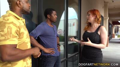 Ginger milf Lauren Phillips is fucked by Isiah Maxwell and his fellow on girlsporntube.one