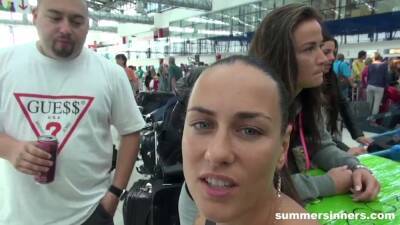 Outrageous! Summer Airplane Trip on girlsporntube.one