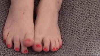 BBW Mistress Tina Snua Wears Opaque Stockings & Shows Off The Tops Of Her Bare Feet - Britain on girlsporntube.one