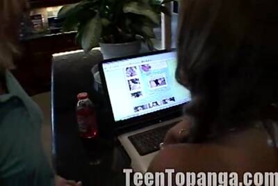 Teen Topanga Visits her Lesbian Friend Little Summer on girlsporntube.one