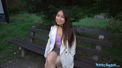 Public agent cheeky asian wants to pay to nail his huge fat dick - China on girlsporntube.one