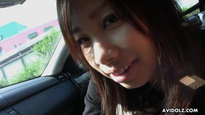 Cute Asian Brunette Teen Fingered After Blowing In The Car on girlsporntube.one