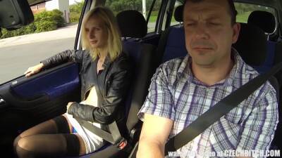 Blonde Street Whore Banged In Car on girlsporntube.one