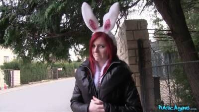 Hot Easter bunny girl fucked outside - Madrid on girlsporntube.one