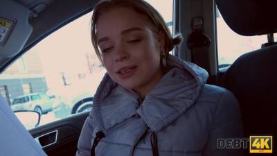 DEBT4k. Sex is an unexpected gift that the debtor receives for Christmas on girlsporntube.one