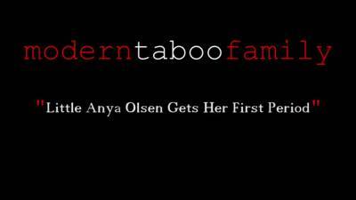 Little anya olsen gets her first period (modern taboo family) on girlsporntube.one