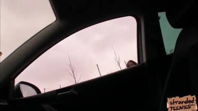 Teen Gina gets banged hard in the car on girlsporntube.one