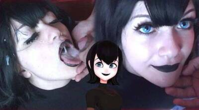 Hot goth gets a Massive cumshot on face - Mavis Cosplay on girlsporntube.one