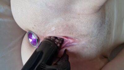 Dildoing My All Holes With My New Sextoys Until Orgasm- Extreme Close Up 10 Min on girlsporntube.one