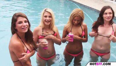 A day of summer with a horny college babes on girlsporntube.one