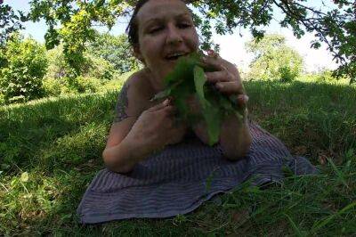 Self Whipping Under The Oak Tree on girlsporntube.one