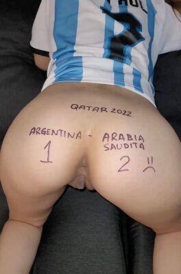 World Cup result on the ass of a PAWG teen on girlsporntube.one