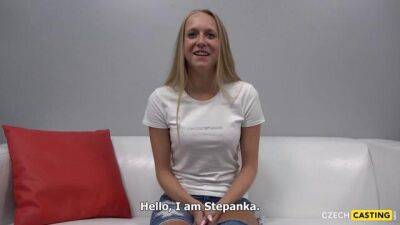 Casting of 20 yrs aged young blonde goes slippery - Czech Republic on girlsporntube.one