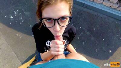 Outdoor Public Sex On The Roof Of A High-r - Miha Nika 69 on girlsporntube.one