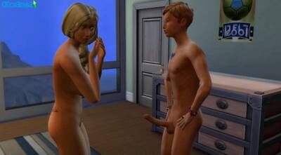 The Stepmother and her Nineteen Year old Stepson Played with each other for a while (Sims 4 Version) on girlsporntube.one