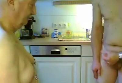 Grandpa couple on cam on girlsporntube.one