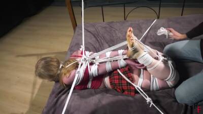 Olesya Hogtied With Of Ropes on girlsporntube.one