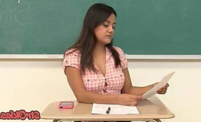 Bad Student Selma Sins Strokes for Better Grade on girlsporntube.one