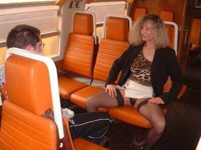 Virgin boy and amateur milf in train - France on girlsporntube.one