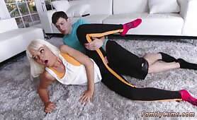 Mother companion's daughter strapon As alex shoved her on girlsporntube.one