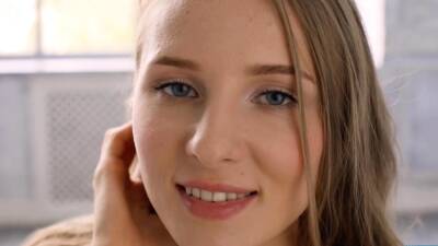 Russian petite teen Nimfa with Playboy - Russia on girlsporntube.one