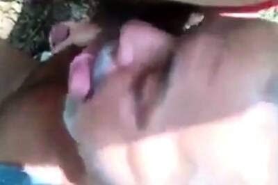 Daddy bear sucking cock in forest on girlsporntube.one