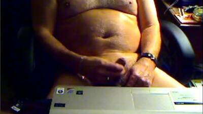 Grandpa cum on cam and taste his cum on girlsporntube.one