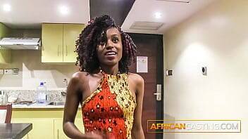 Tanzanian Amateur Ebony Model Casted For a Fake Job on girlsporntube.one