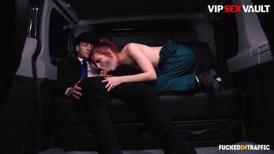 (Vanessa Shelby, Matt Ice) - Hardcore Car Sex With Naughty Redhead And Her Horny Driver on girlsporntube.one