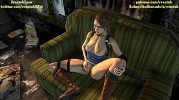 Jill Valentine getting a Big Surprise 3D Animation on girlsporntube.one