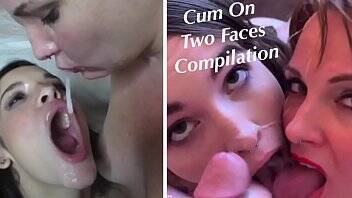 Cum on Two Girls: Facial Compilation with Cum Play & Cum Swallow -Featuring Eden Sin, Brooke Johnson, SexySpunkyGirl & Mister Spunks on girlsporntube.one