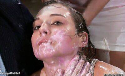 Babe smeared with food in public bdsm on girlsporntube.one