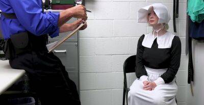 Pale blonde nun Annie Archer gets fucked hard for stealing. HD on girlsporntube.one