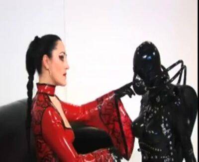 Tantalizing mistress enjoys BDSM and femdom with her submissive slaves on girlsporntube.one