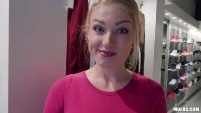 Lucy Heart In Blond Filled With Customer Service on girlsporntube.one