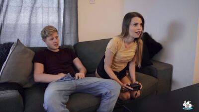 Cute Gamer Girl Gets Creampied By Her Boyfriend on girlsporntube.one