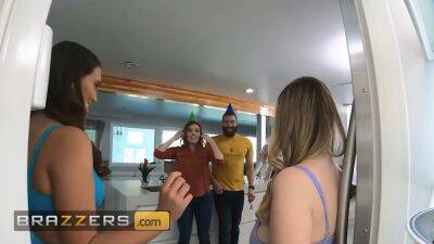 (Xander Corvus) Enjoys A 3some With (Codi Vore, Nolina Nyx) Which Ends With A Double Facial Cum Swapping on girlsporntube.one