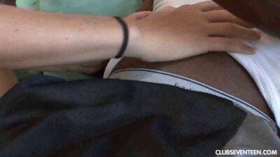 Chubby teen working out a BBC on girlsporntube.one