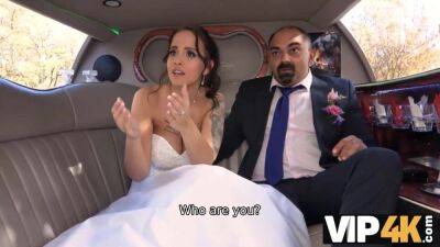 VIP4K. Excited girl in wedding dress fools around not with future hubby - Jennifer mendez on girlsporntube.one